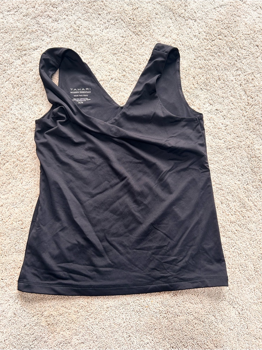 Tahari Black Tank Too